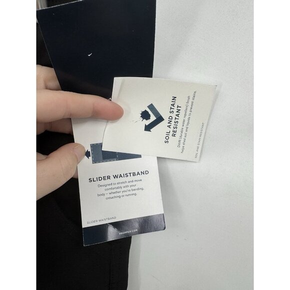 Proper Duty Cargo Pant Men 36/34 Black Workwear Heavy Duty Straight Leg NEW - Picture 6 of 12